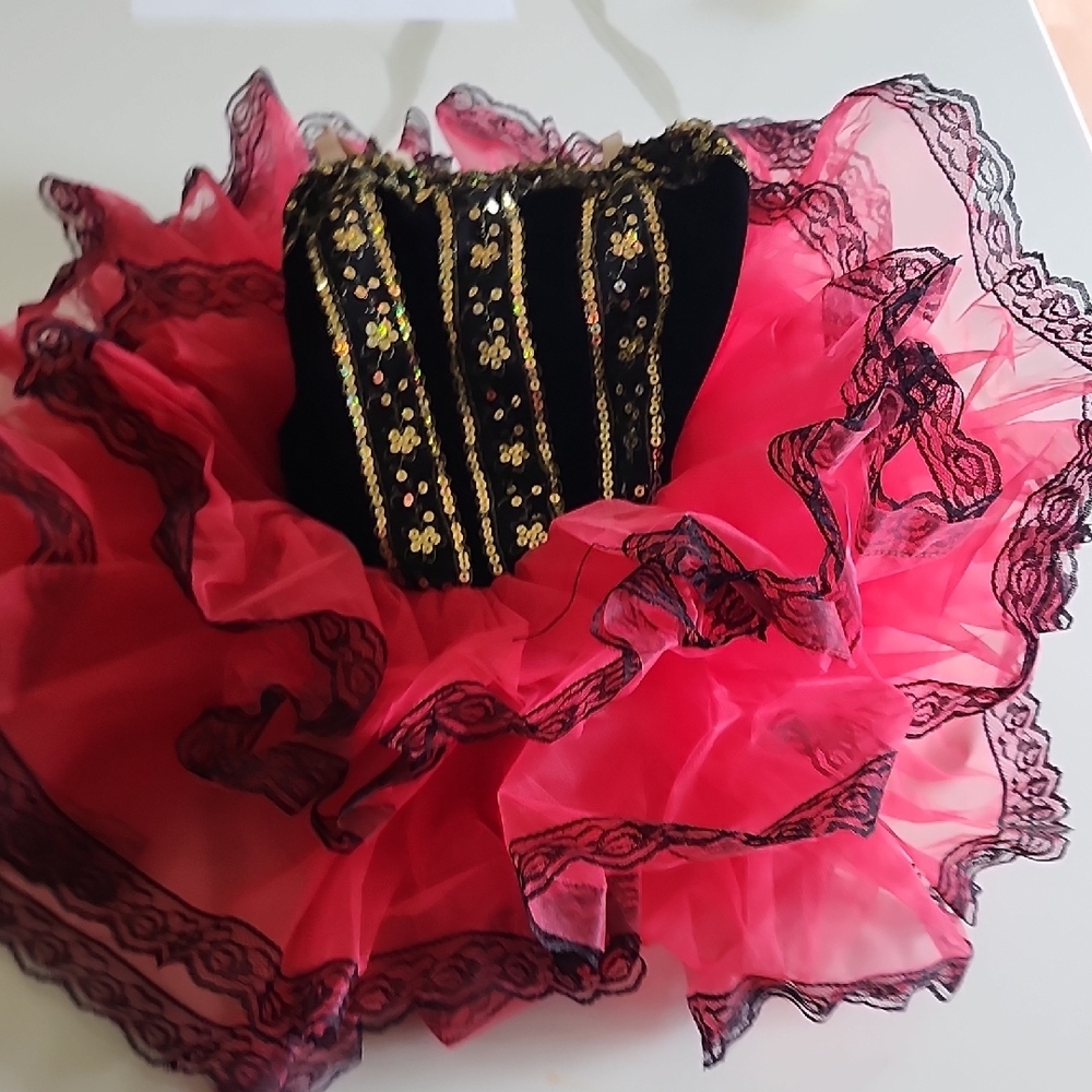 Revolution Black and Red Kids Dance Costume